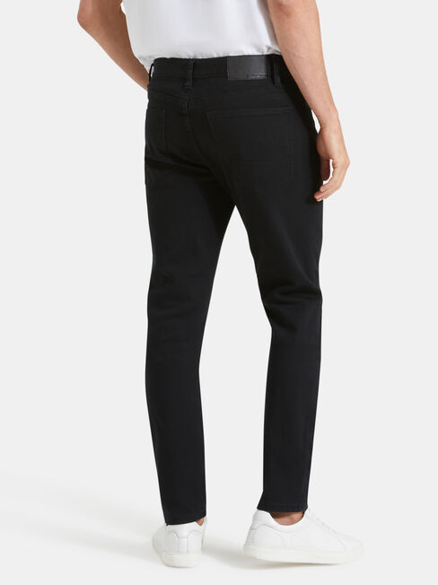 Slim Tapered Jeans Black Rinse