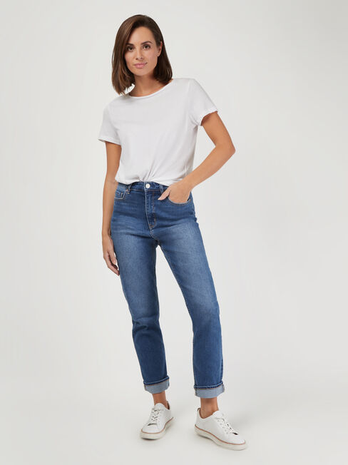 Brooke High Waisted Tapered Jeans