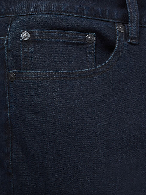 Straight Leg Jeans Coated Ink