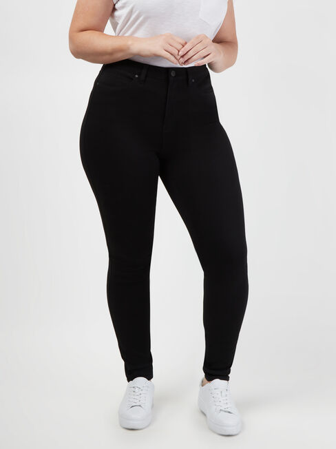 Freeform 360 Contour Curve Embracer High Waisted Skinny 7/8 Black