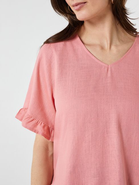 Ivy V-Neck Ruffle Top