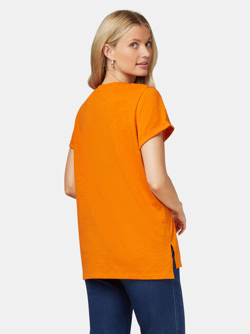 Relaxed Pocket Slub Tee