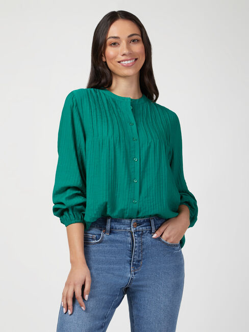 Jasmine Pintuck Front Top