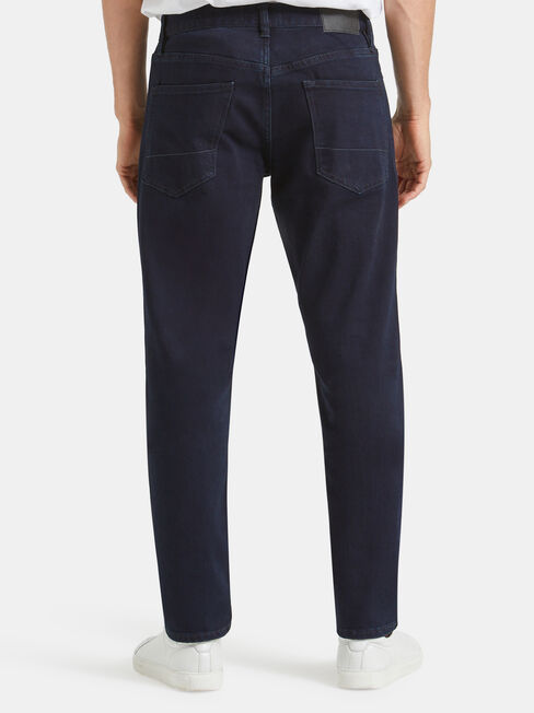 Slim Tapered Jeans Coated Ink