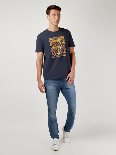 SS Toby Print Crew Tee