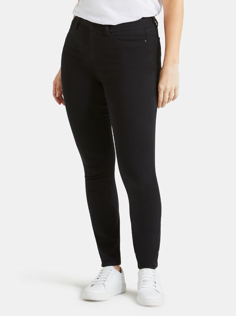 Curve Embracer Skinny Jeans Black Night