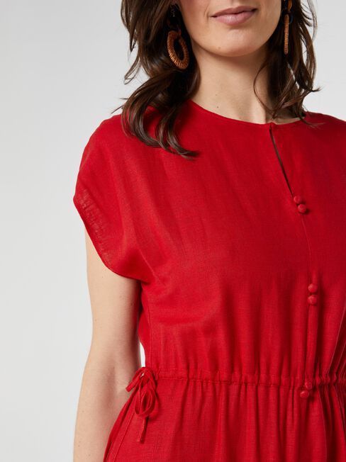 Avery Linen Midi Dress