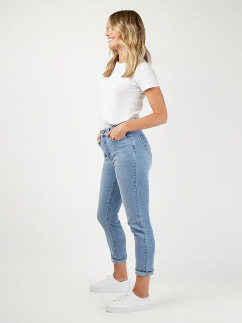 Brooke High Waisted tapered Crop Jeans