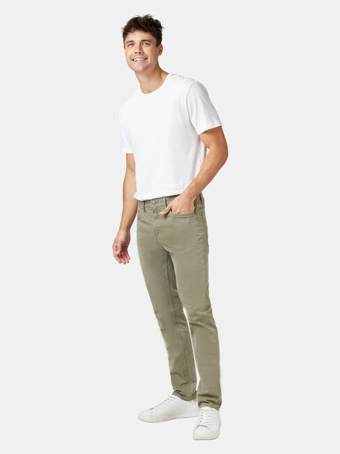 Slim Tapered Jeans Dark Olive