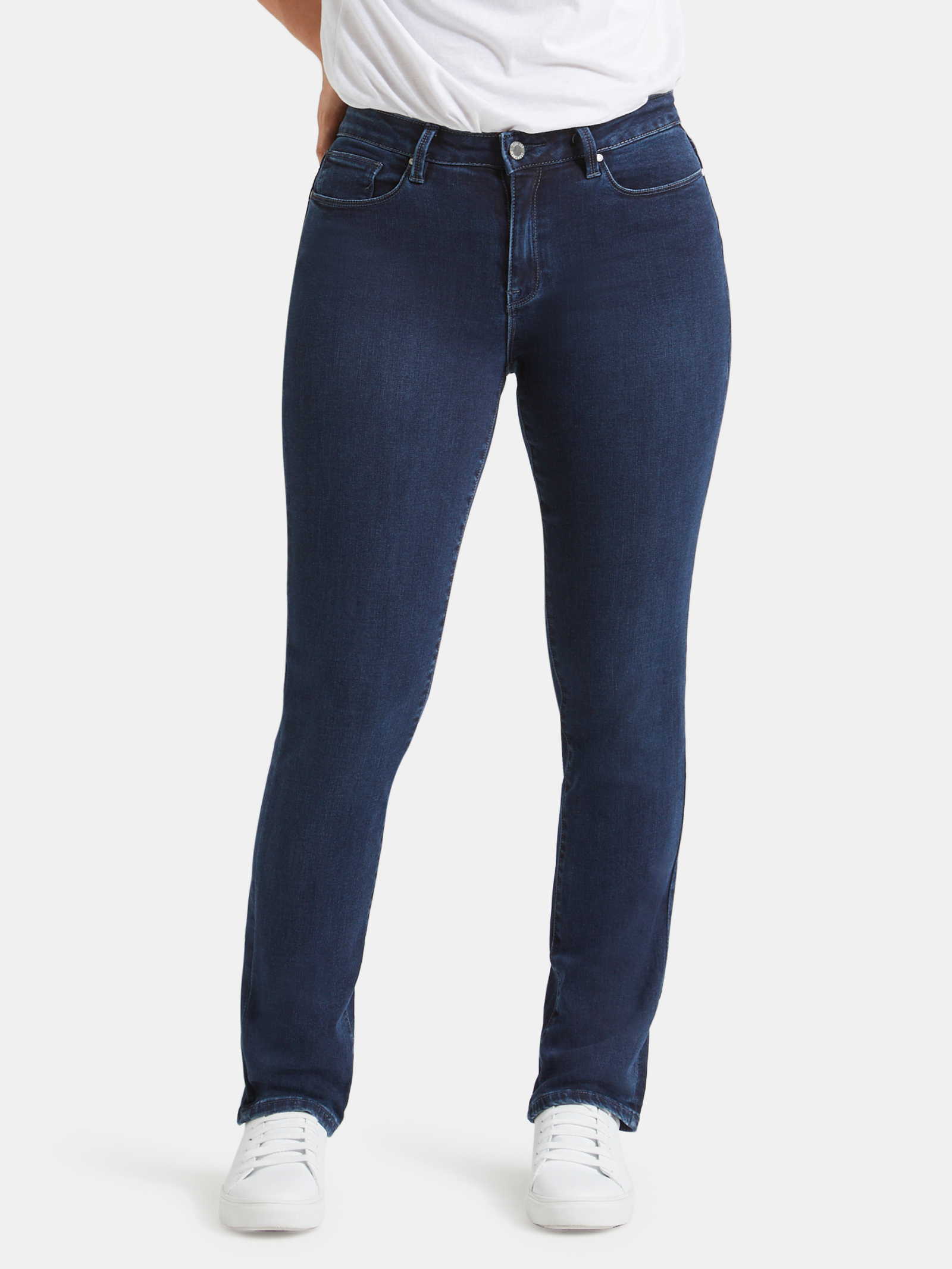 Curve Embracer Slim Straight Jeans Deep Sea Blue