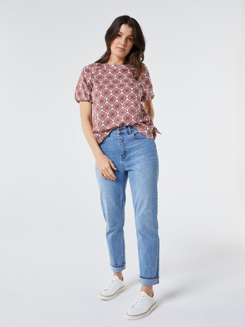 Waverly Raglan Puff Sleeve Top