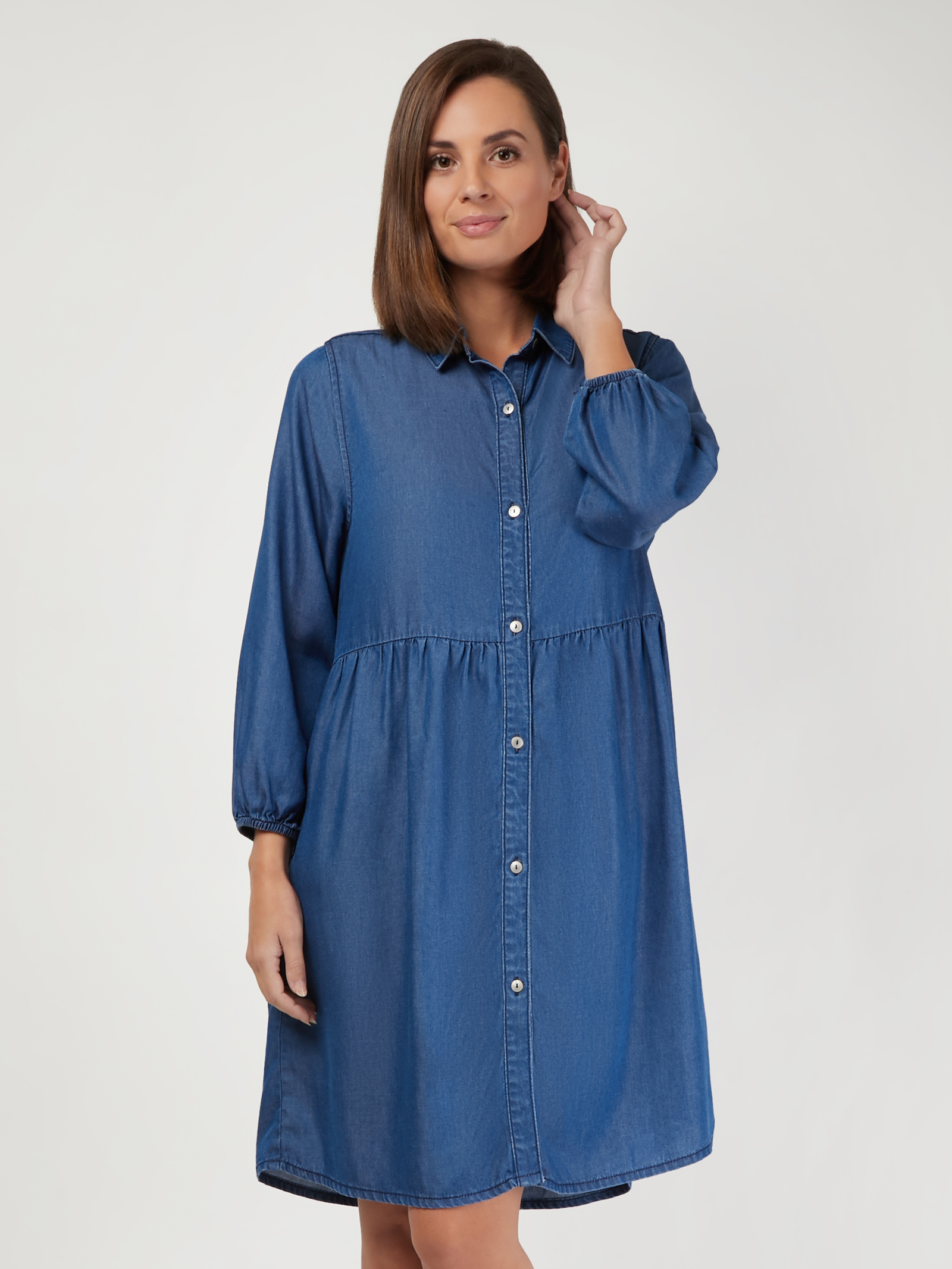 Ella Denim Shirt Dress