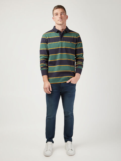 LS Percy Stripe Rugby Polo