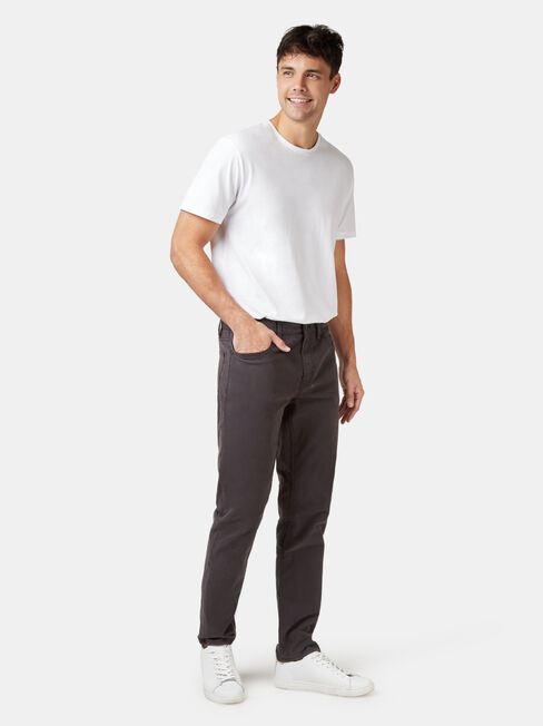 Slim Tapered Jeans Black Charcoal