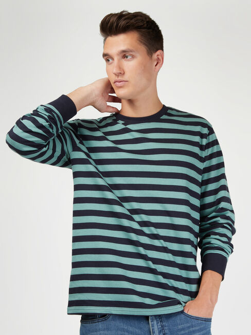 LS Wilton Stripe Crew Tee