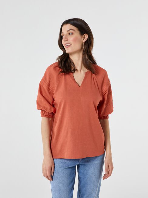 Aubrey Tuck Detail Raglan Top