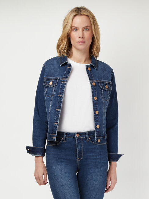 Classic Stretch Denim Jacket