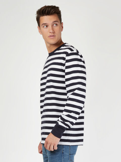 LS Wilton Stripe Crew Tee