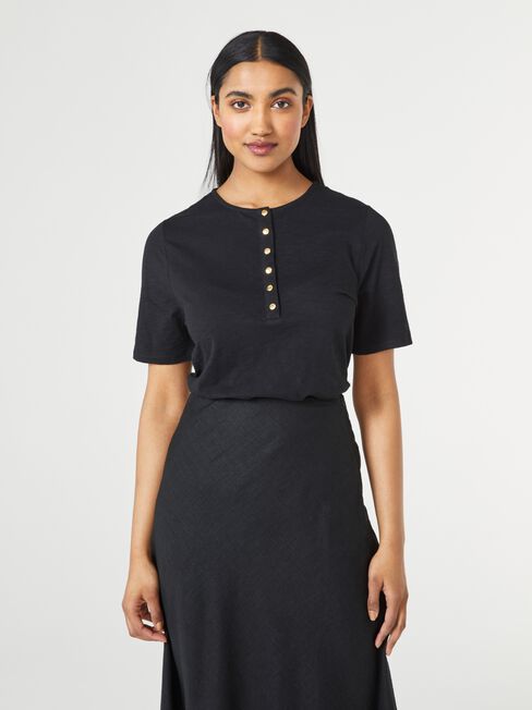 Soho Press Stud Jersey Top