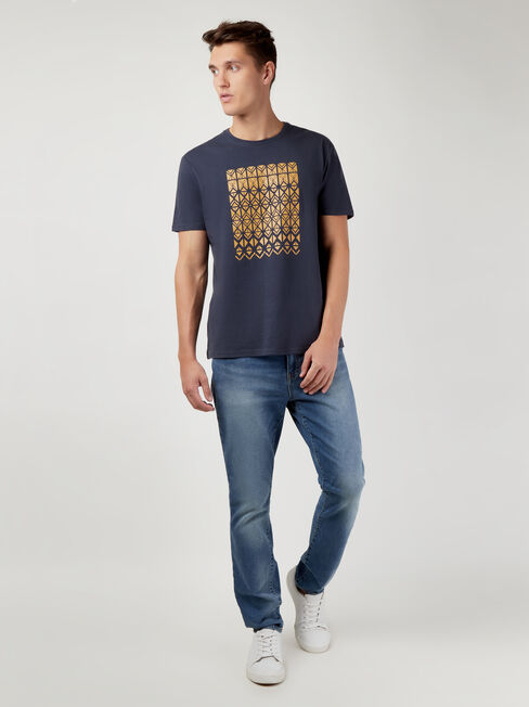 SS Toby Print Crew Tee