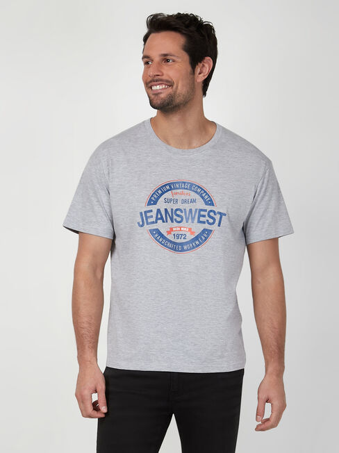 SS Jeanswest Logo Print Crew Tee