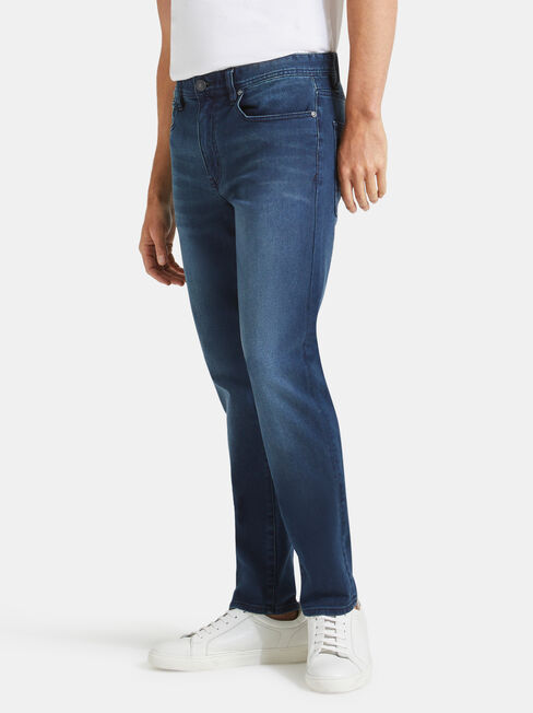 Denim Flex Slim Tapered Jeans Dark Indigo