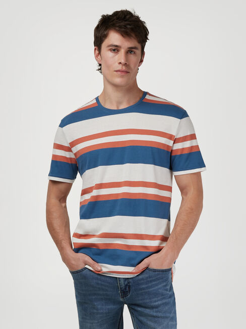 SS Paxton Stripe Crew Tee