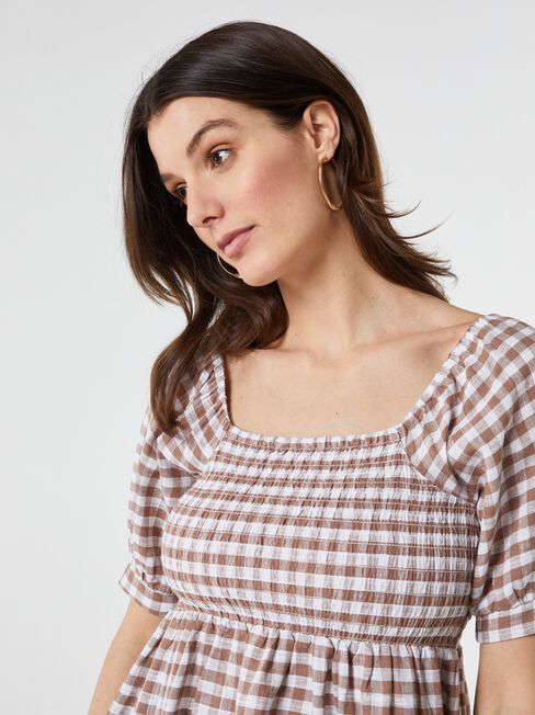 Chloe Shirred Bodice Top