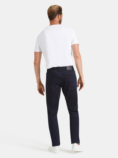 Slim Tapered Jeans Coated Ink