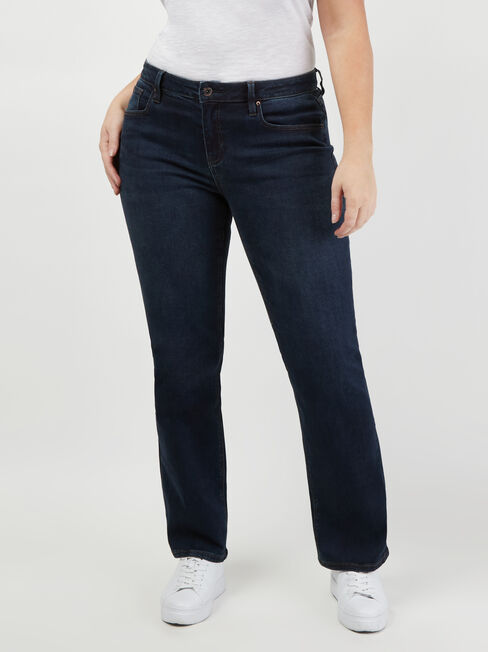 Curve Embracer Bootcut Jeans Midnight Blue