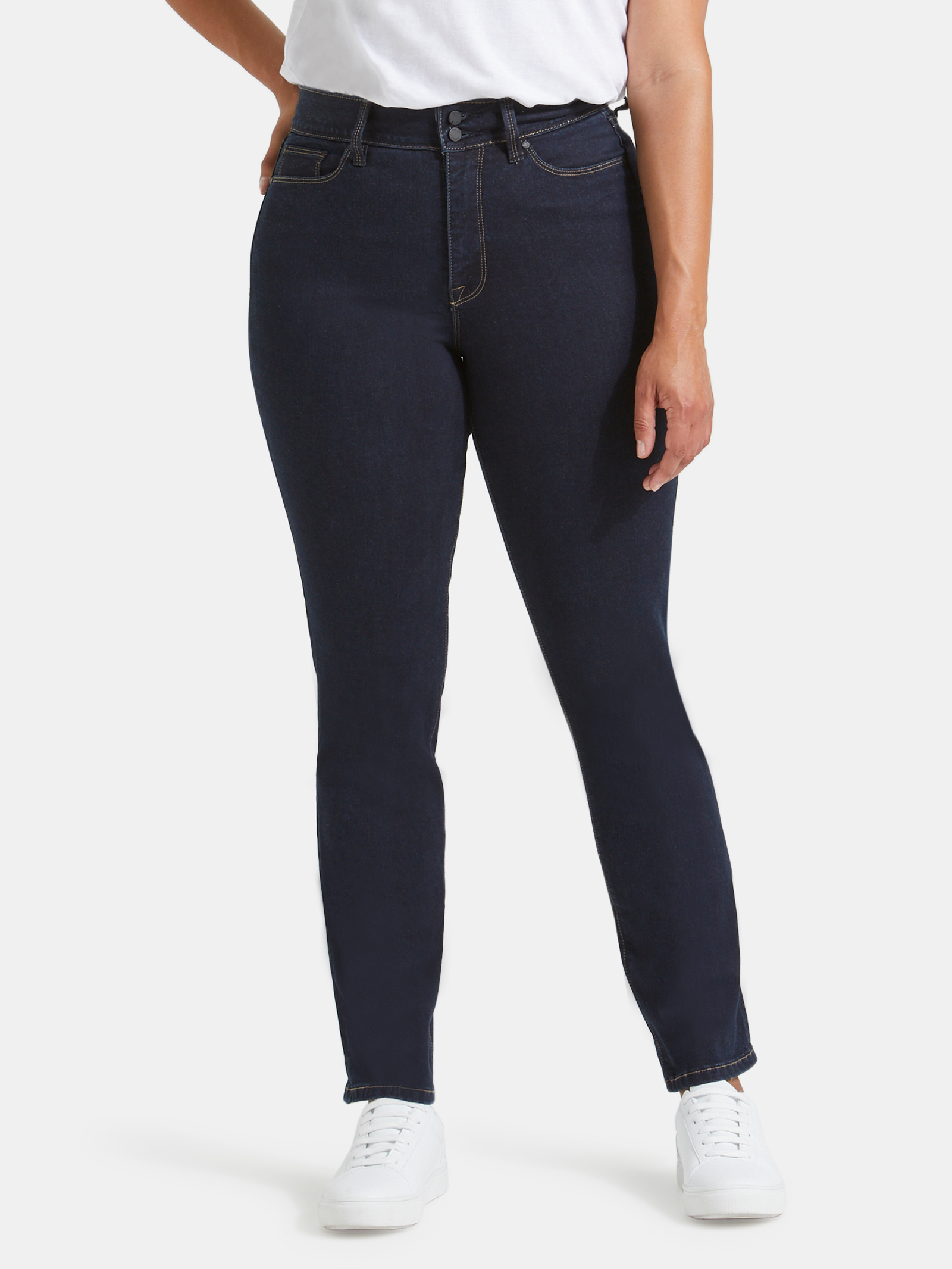 Tummy Trimmer Slim Straight Jeans Absolute Indigo