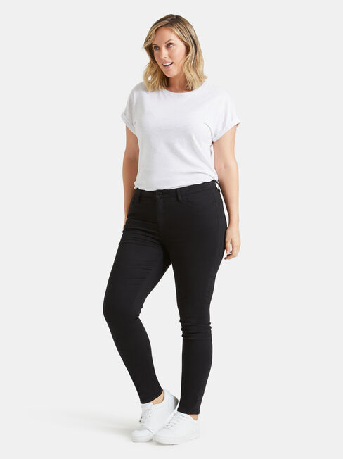 Curve Embracer Skinny Jeans Black Night