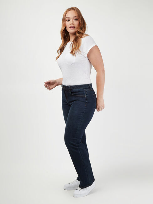 Curve Embracer Bootcut Jeans Midnight Blue