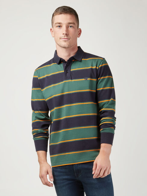 LS Percy Stripe Rugby Polo