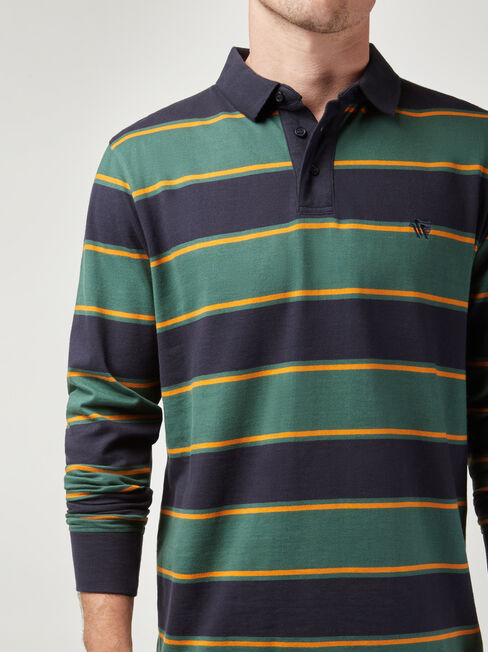 LS Percy Stripe Rugby Polo