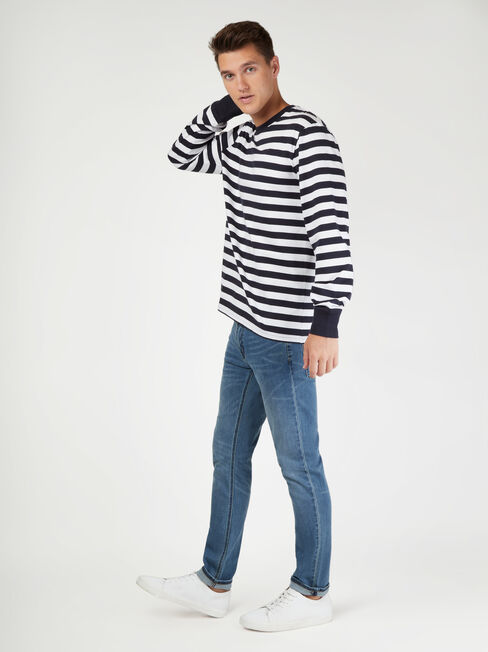 LS Wilton Stripe Crew Tee