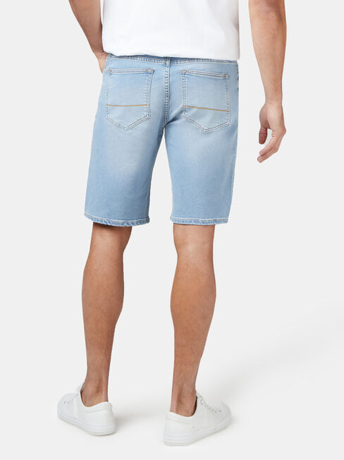 Connor Knit Denim Short Summer Blue