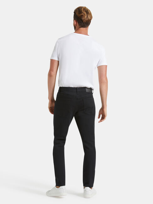 Slim Tapered Jeans Black Rinse
