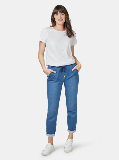 Amy J-Luxe Jogger Light Indigo