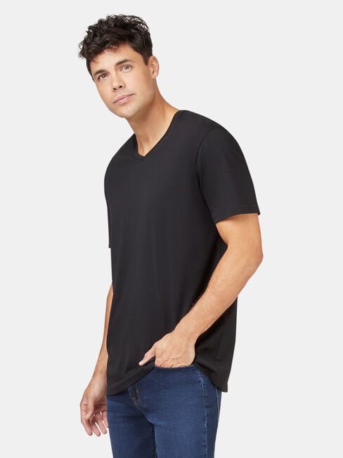 Basic Short Sleeve V-Neck Tee