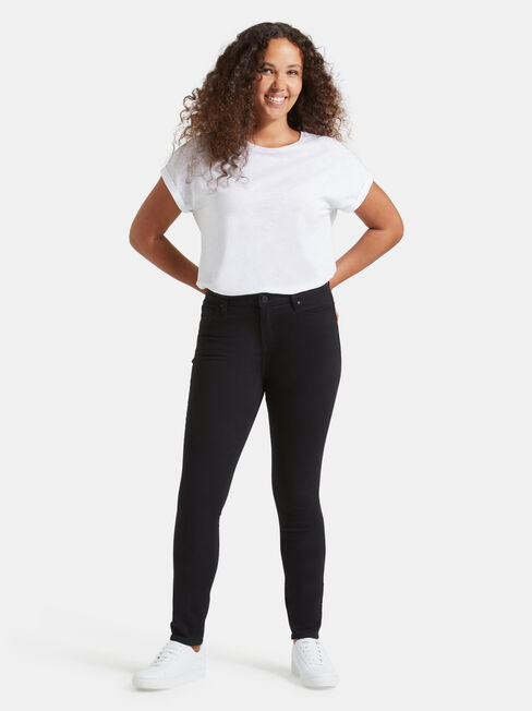 Butt Lifter Skinny Jeans Black Night