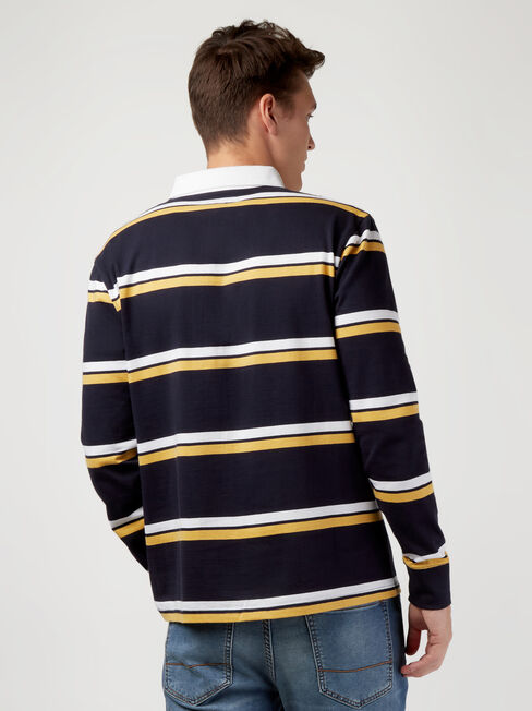 LS Carson Stripe Rugby Polo