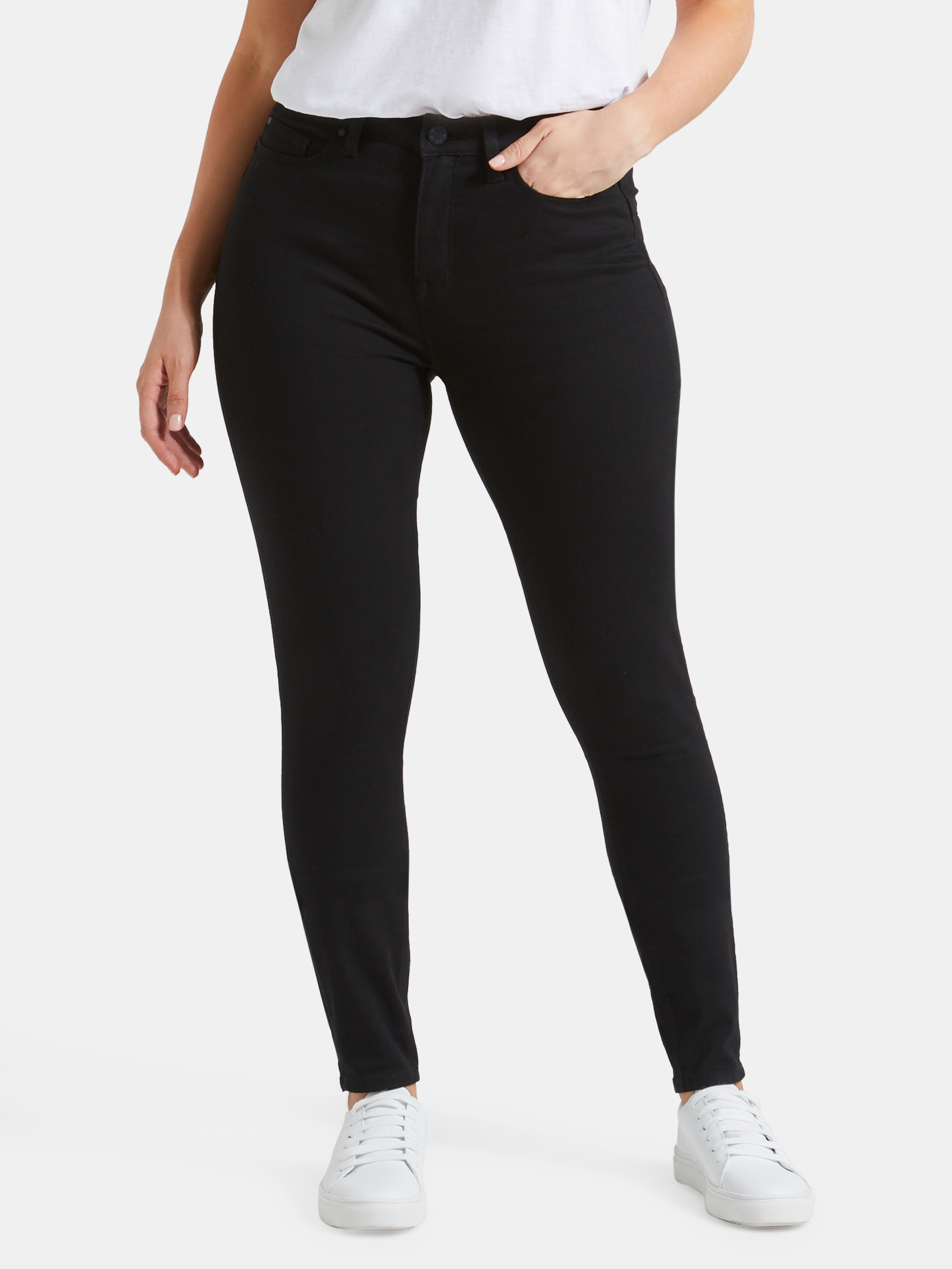Curve Embracer Butt Lifter Skinny Jeans Black Night