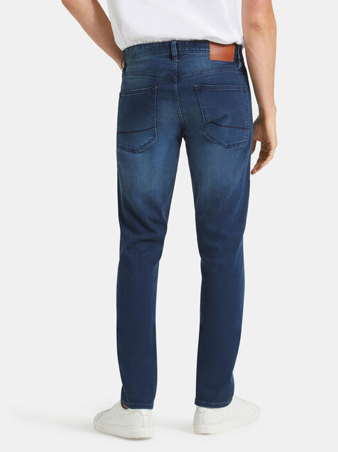 Denim Flex Slim Tapered Jeans Dark Indigo