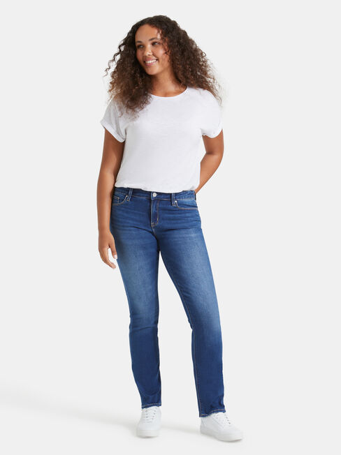 Slim Straight Jeans Lake Blue