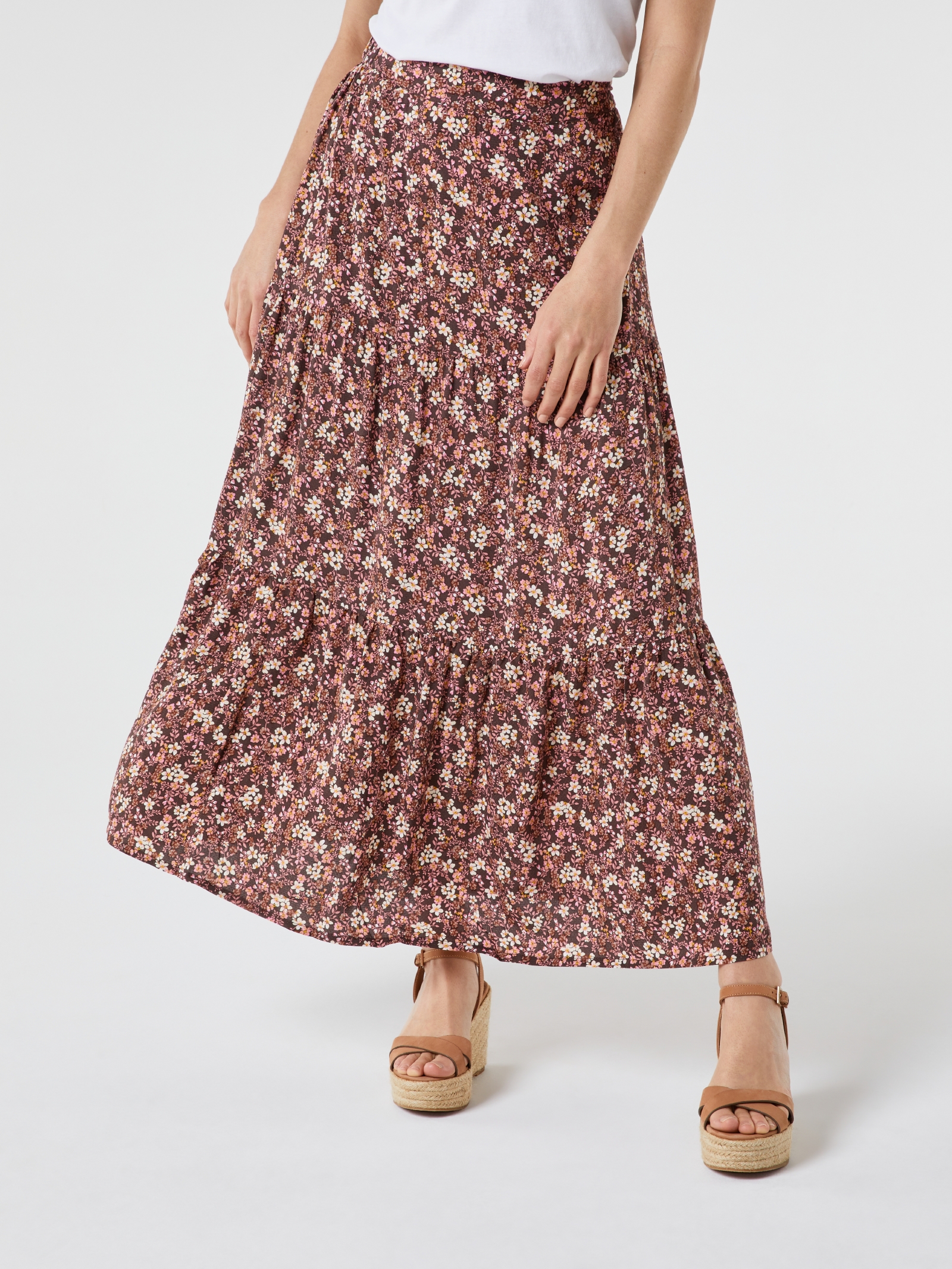 Birdie Tiered Maxi Skirt