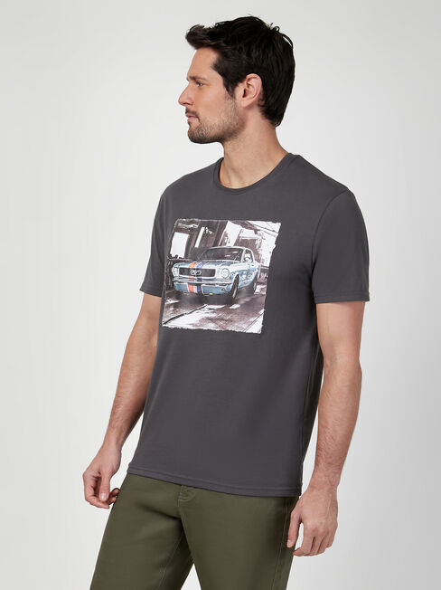 SS Ford Mustang Print Crew Tee