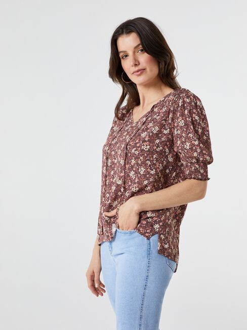 Allegra Tie Front Blouse