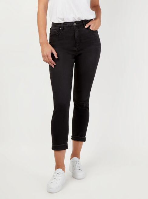 Brooke High Waisted Tapered Crop Jeans