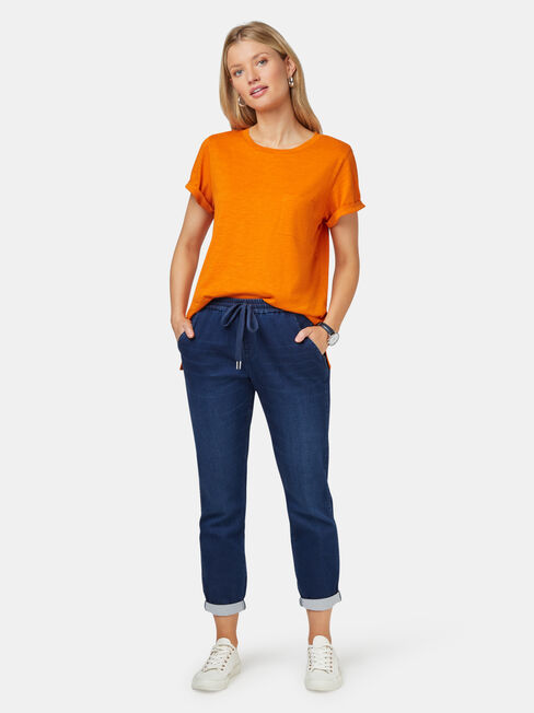 Relaxed Pocket Slub Tee
